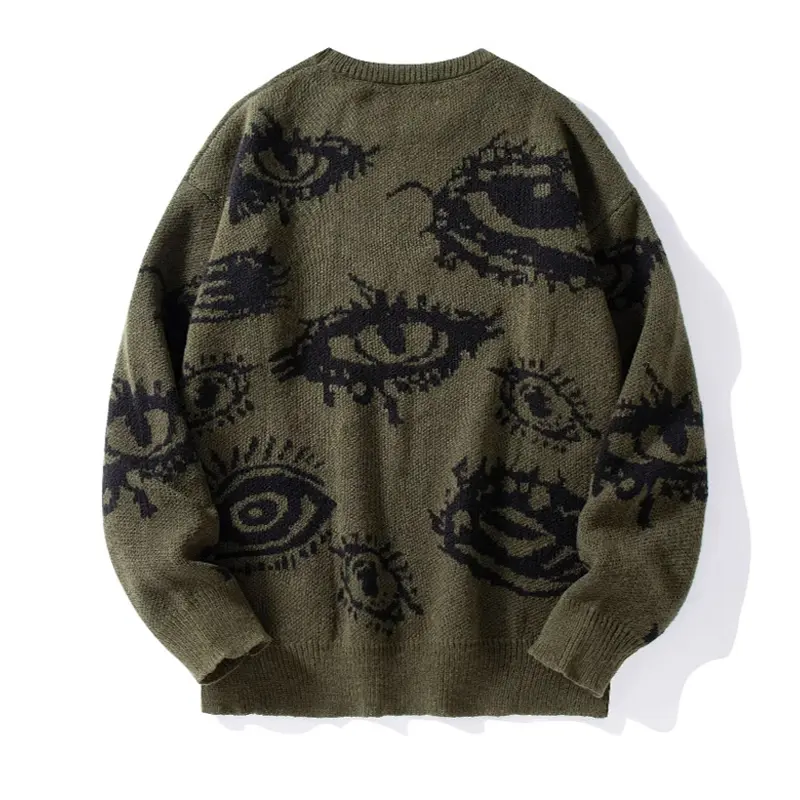 Autumn Winter Men's O-Neck Sweater Casual Men Warm Cashmere Knitted Pullover Men Classic Loose Knitwear Sweaters Clothing