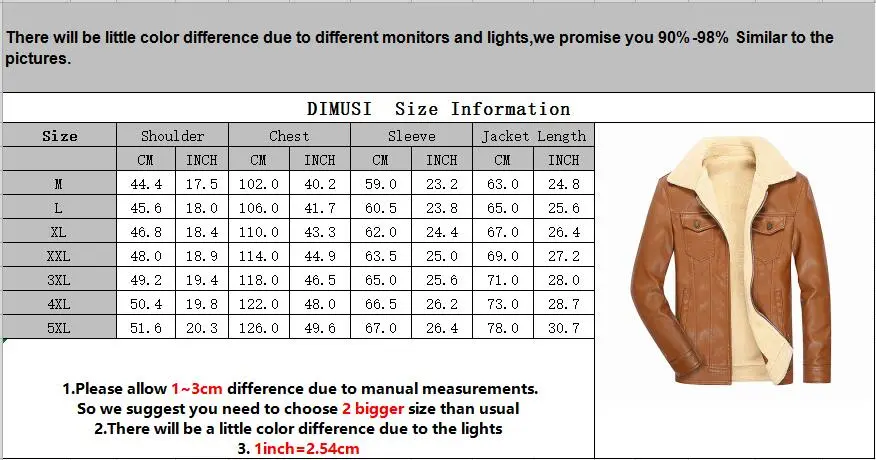 DIMUSI PU Leather Men's Jacket Winter Casual Fleece Thick Warm Leather Coats Faux Leather Slim Motorcycle Jackets Brand Clothing