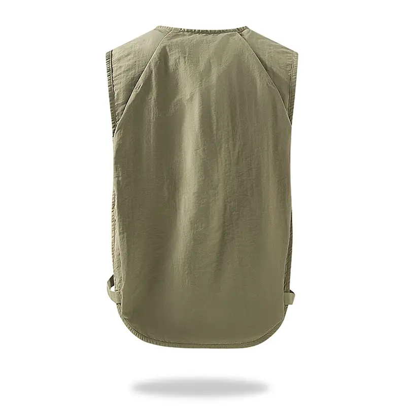 Summer Men's Multi-Pocket Fishing Vests Quick Dry Men Sports Mesh Breathable Sleevesless Jacket Man Photography Waistcoats