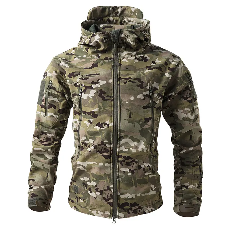 Autumn Winter Men's Mountain SKi Jackets Men Camo Waterproof Action Jacket Outdoor Men Sportswear Breathable Warm Hooded Coat