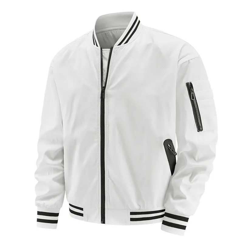Autumn Men's Bomber Jackets Fashion Men Stretwear Windbreaker Pilot Coats Men Sports Baseball Uniform Jacket Clothing Large Size