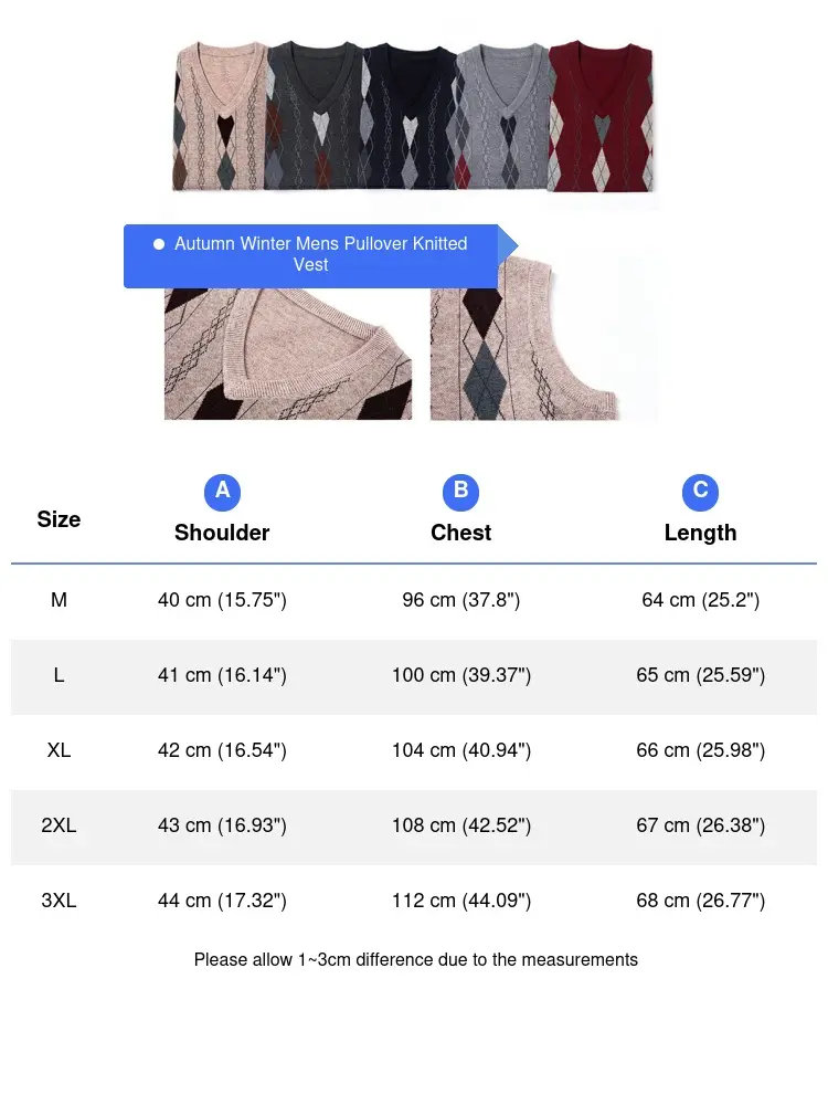 Autumn Winter Mens Knitted Sleeveless Jacket Man V-Neck Warm Jumper Knitted Waistcoats Men Wool Pullovers Sweater Vests Clothing