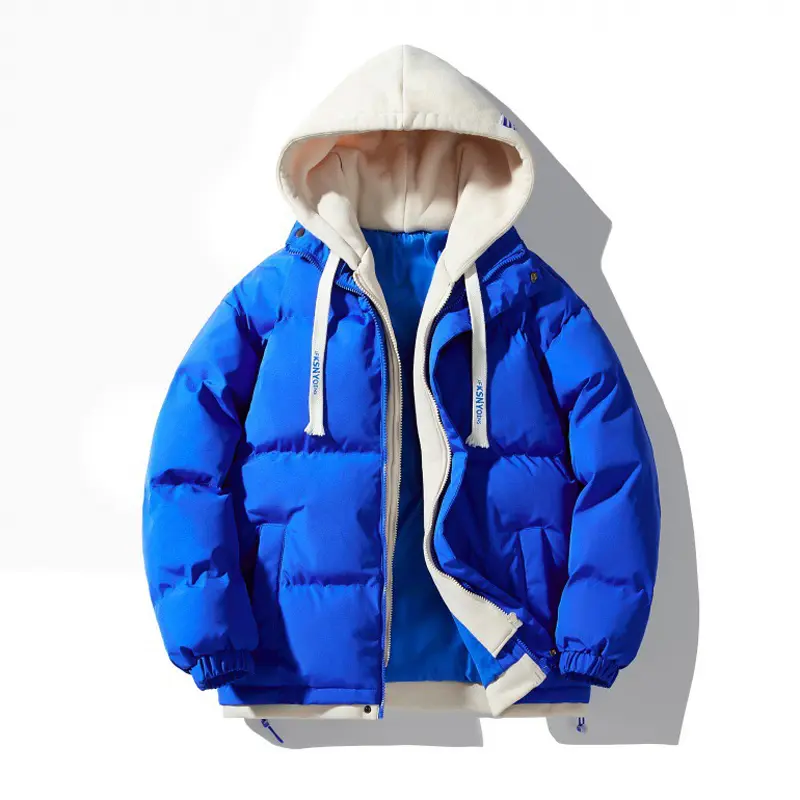 Winter Mens Warm Padded Jackets Fashion Man Cotton Down Thermal Parkas Casual Outdoor Man Windbreaker Hooded Coats Clothing