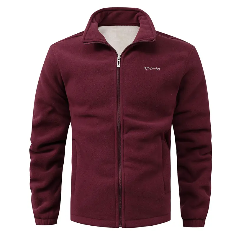 Autumn Winter Men's Sherpa Soft Jackets Fashion Men Fleece Lined Warm Sweatshirt Outdoor Windbreaker Polartec Jackets Plus Size