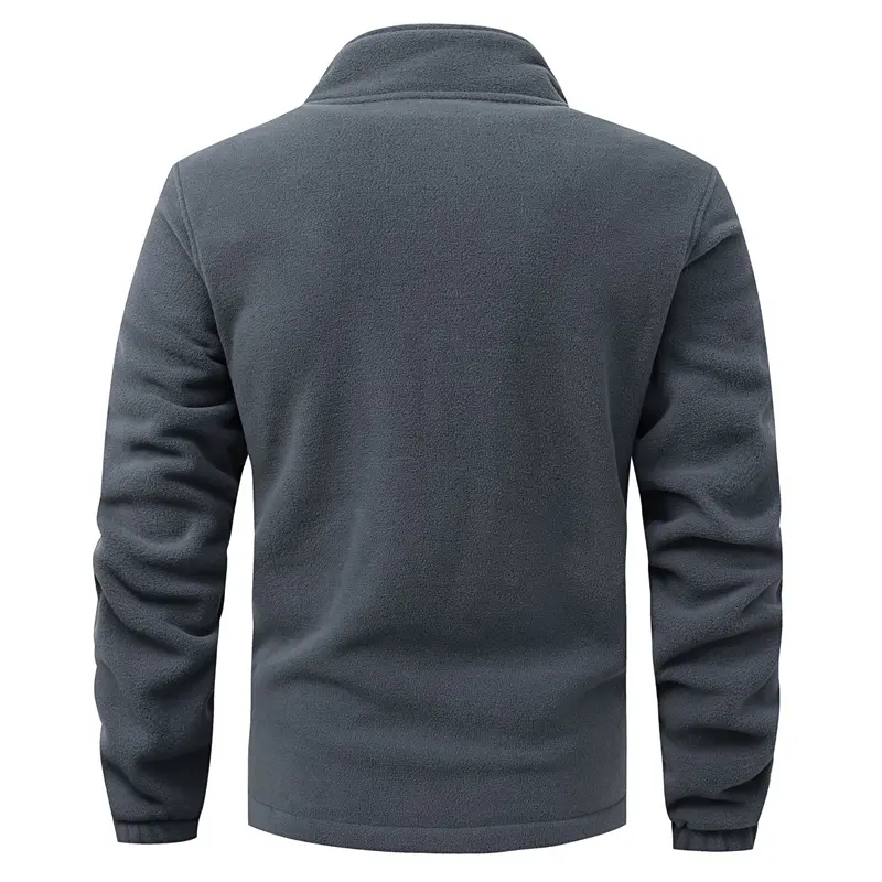 Autumn Winter Men's Sherpa Soft Jackets Fashion Men Fleece Lined Warm Sweatshirt Outdoor Windbreaker Polartec Jackets Plus Size