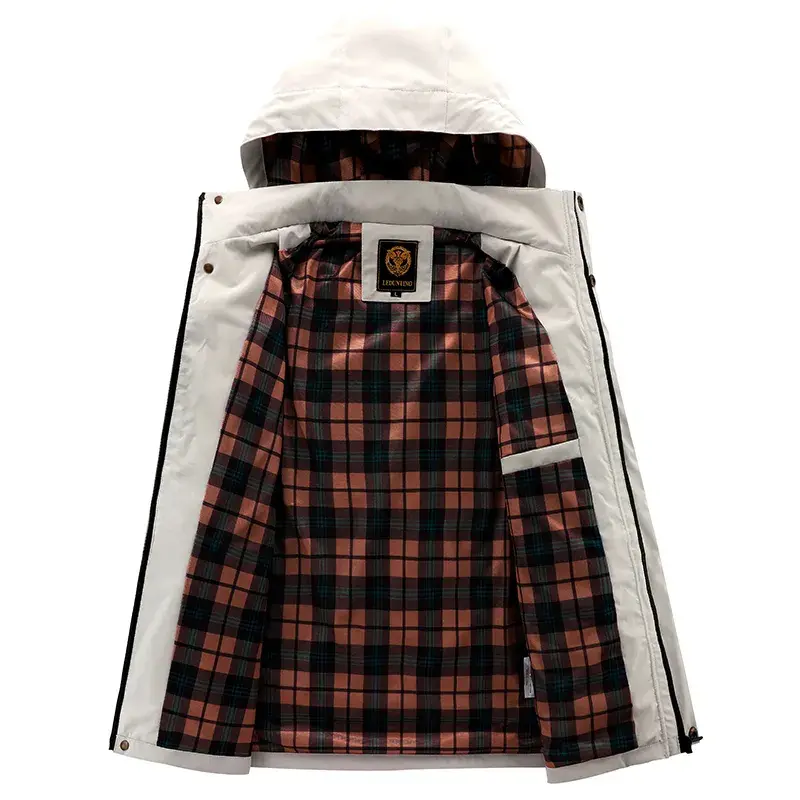 Autumn Men's Windbreaker Hooded Jacket Man Waterproof Outdoor Sports Soft Shell Coats Clothing men Hiking Mountain Ski Jackets