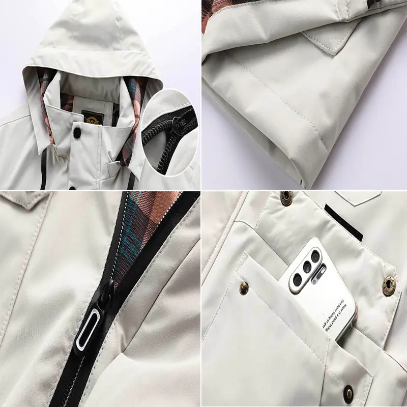 Autumn Men's Windbreaker Hooded Jacket Man Waterproof Outdoor Sports Soft Shell Coats Clothing men Hiking Mountain Ski Jackets