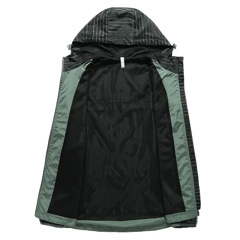 Spring Autumn Men Quick Dry Hiking Jackets Men Sports Windbreaker Zipper Hooded Coats Men Climbing Breathable Jacket Clothing