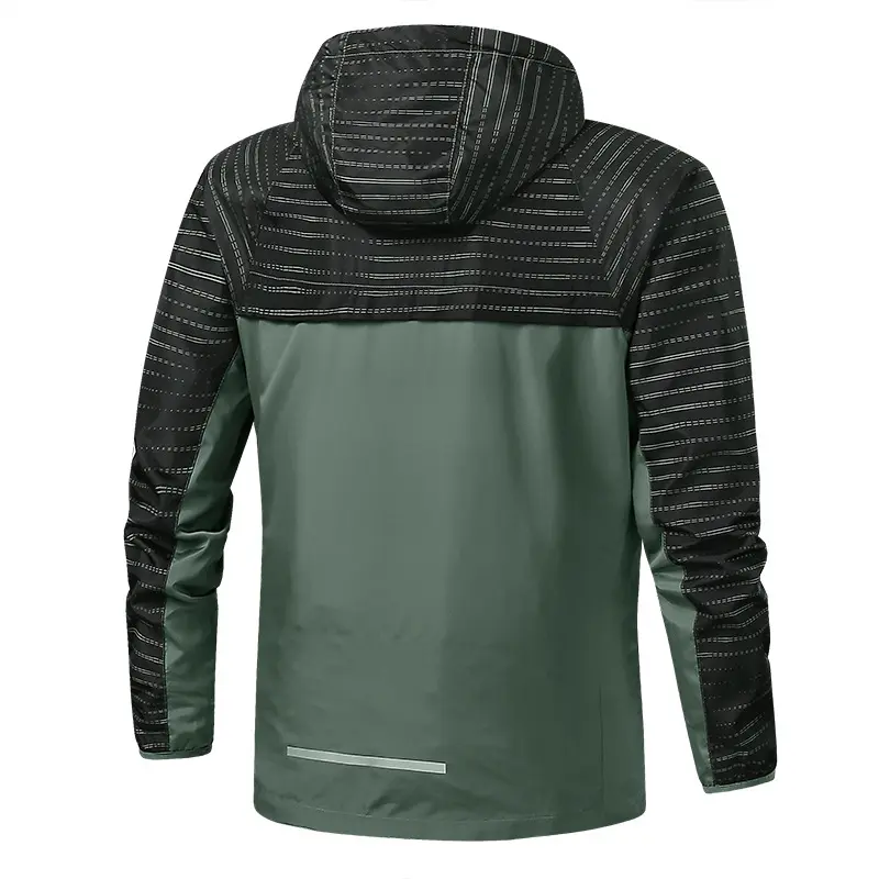 Spring Autumn Men Quick Dry Hiking Jackets Men Sports Windbreaker Zipper Hooded Coats Men Climbing Breathable Jacket Clothing