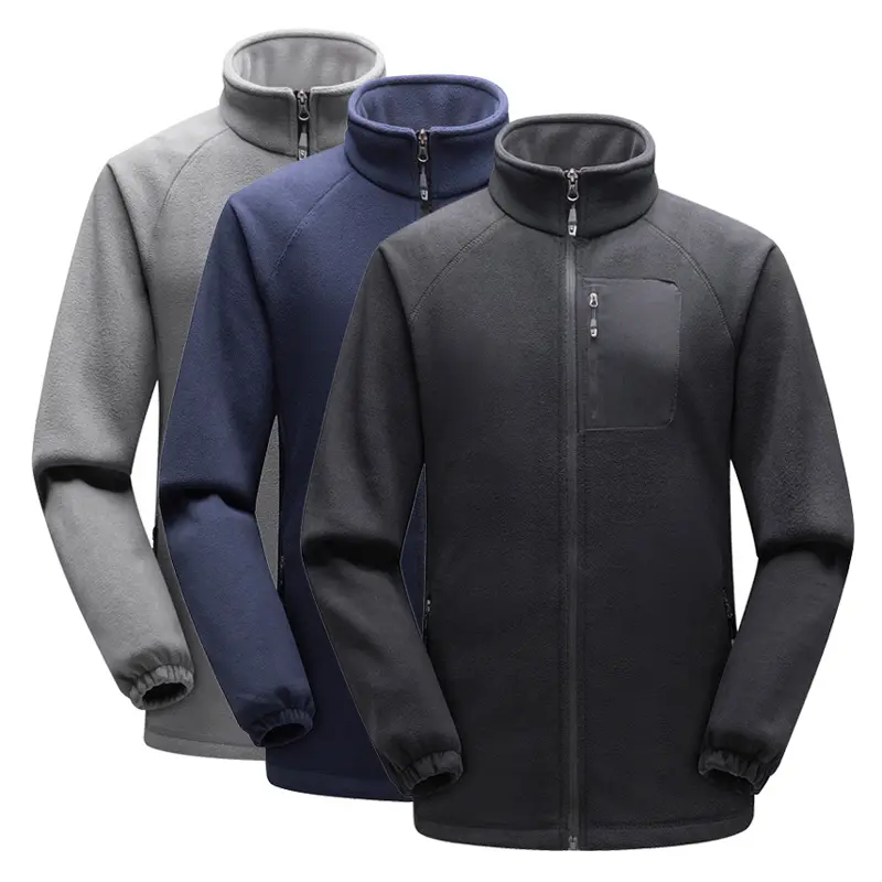 Winter Mens Polar Fleece Jacket Outdoor Men Mountain Ski Warm Zipper Coats Men Soft Shell Windbreaker Jackets Clothing