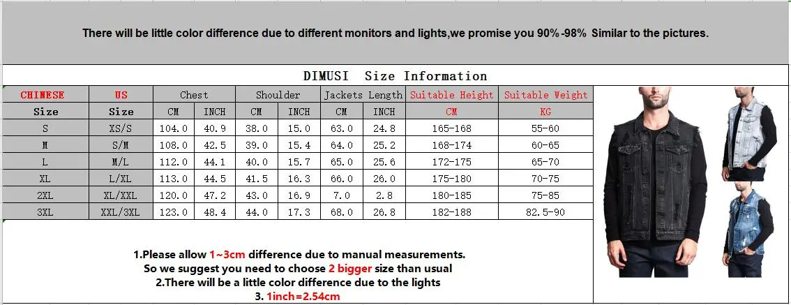DIMUSI Summer Autumn Vintage Men's Denim Vest Male Design Retro Sleeveless Jackets Casual Ripped Hole Jean Waistcoats Clothing