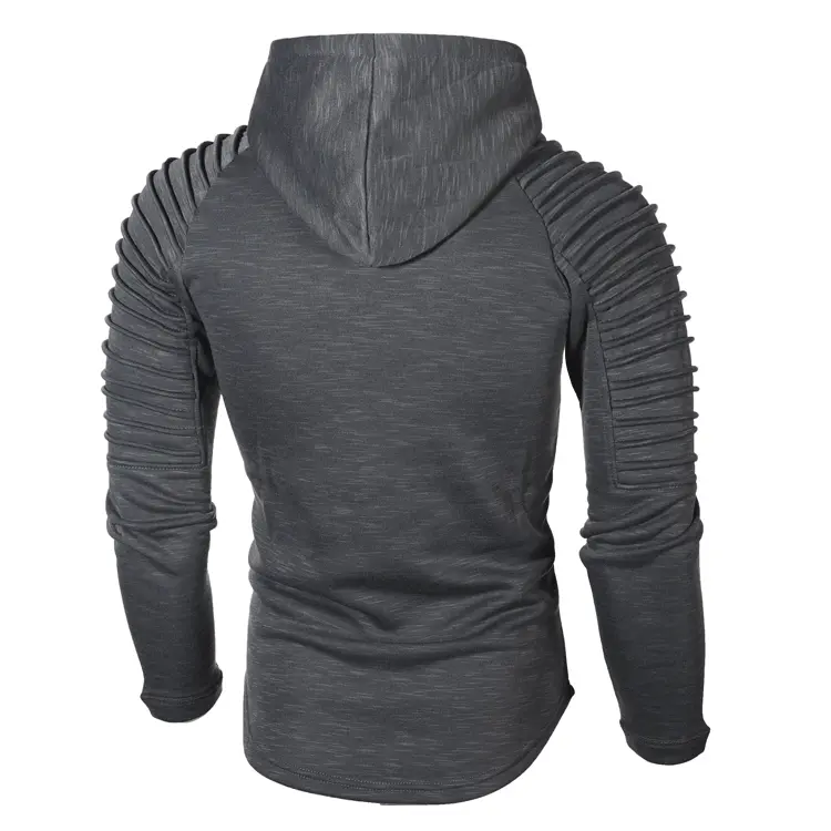 DIMUSI Fashion Mens Hoodies Coats Men Solid Color Hooded Slim Sweatshirt Mens Hoodie Hip Hop Hoodies Sportswear Tracksuit,TA301
