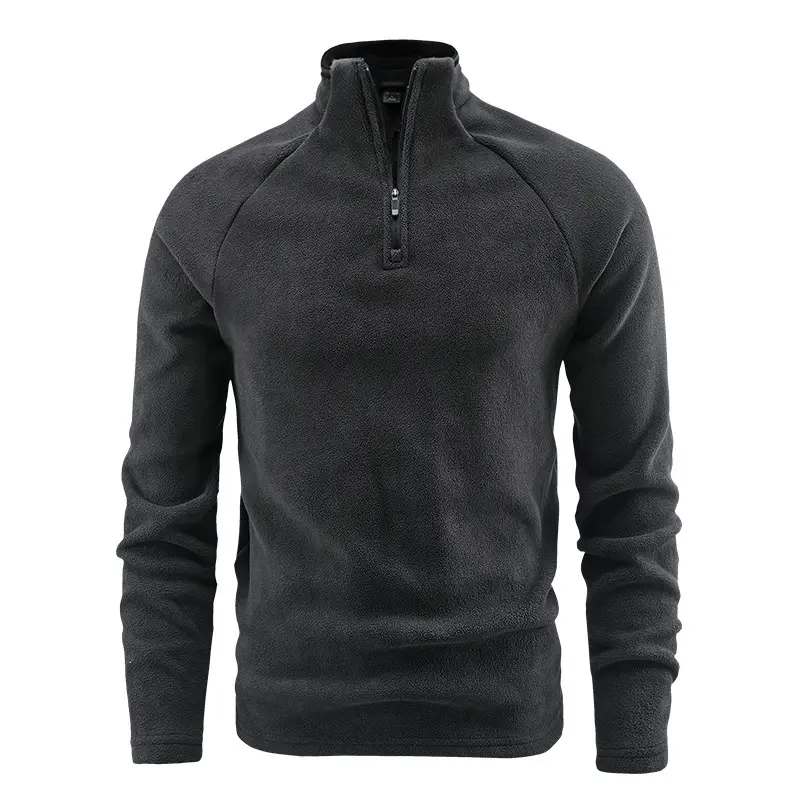 Autumn Men's Polartec Fleece Jackets Fashion Men Stand Collar Zipper Pullover SweatshirtsMen Soft Shell Warm Jacket Clothing