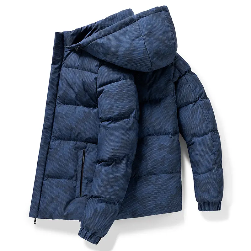 Winter Men's Warm Padded Jackets Fashion Men Cotton Thick Down Parkas Coats Men Thermal Windbreaker Hooded Jacket Clothing