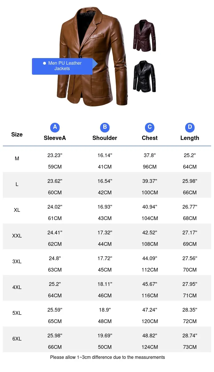 Autumn Men's Leather Jackets Fashion Men Retro Streetwear Biker Jacket Men Lapel Business Windbreaker PU Leather Coats Clothing