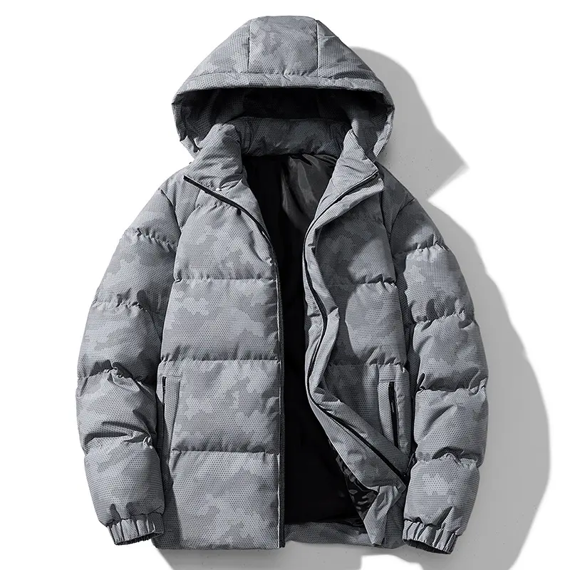 Winter Men's Warm Padded Jackets Fashion Men Cotton Thick Down Parkas Coats Men Thermal Windbreaker Hooded Jacket Clothing