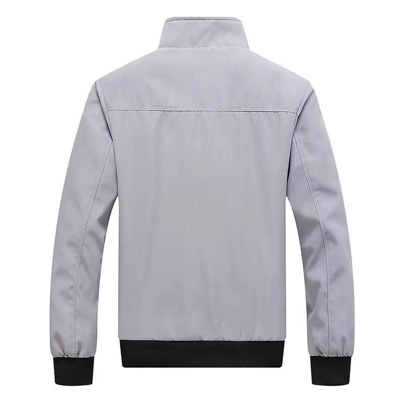 DIMUSI Men's Spring Lightweight Jackets Fashion Stand Collar Bomber Coats Men's Casual Outdoor Windbreaker Jackets Clothing 6XL