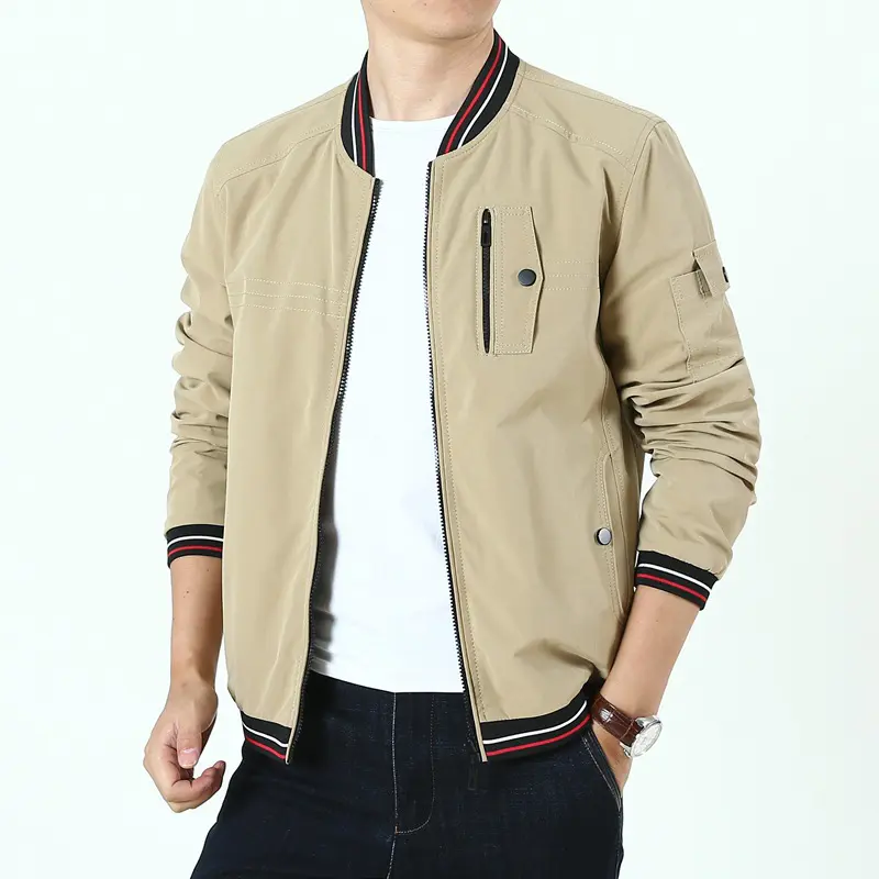 Spring Autumn Men's Bomber Zipper Jacket Men Sports Double-Side Wear Windbreaker Coats Men Uniform Baseball Jackets Clothing