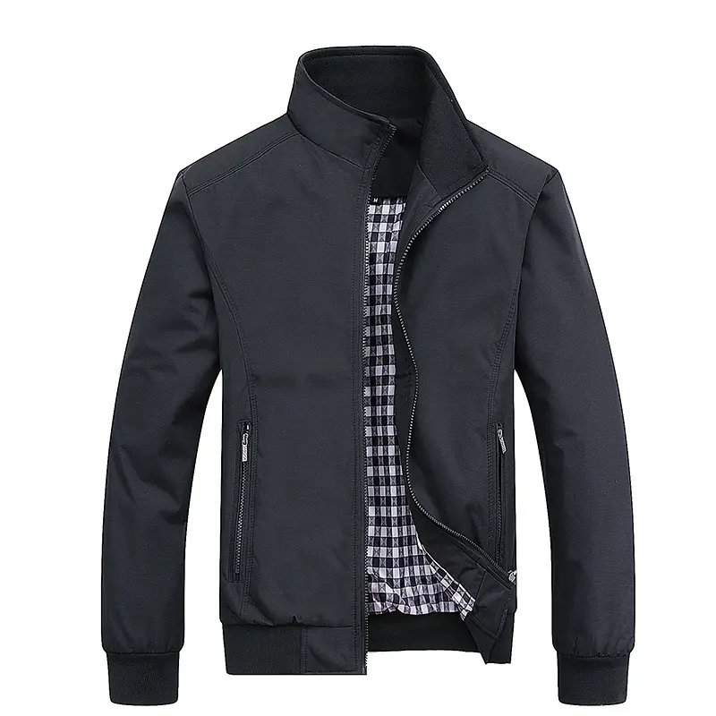 Spring Autumn Men's Lightweight Jackets Casual Outdoor Windbreaker Coats for Men Stand Collar Zipper Bomber Jackets Clothing 6XL