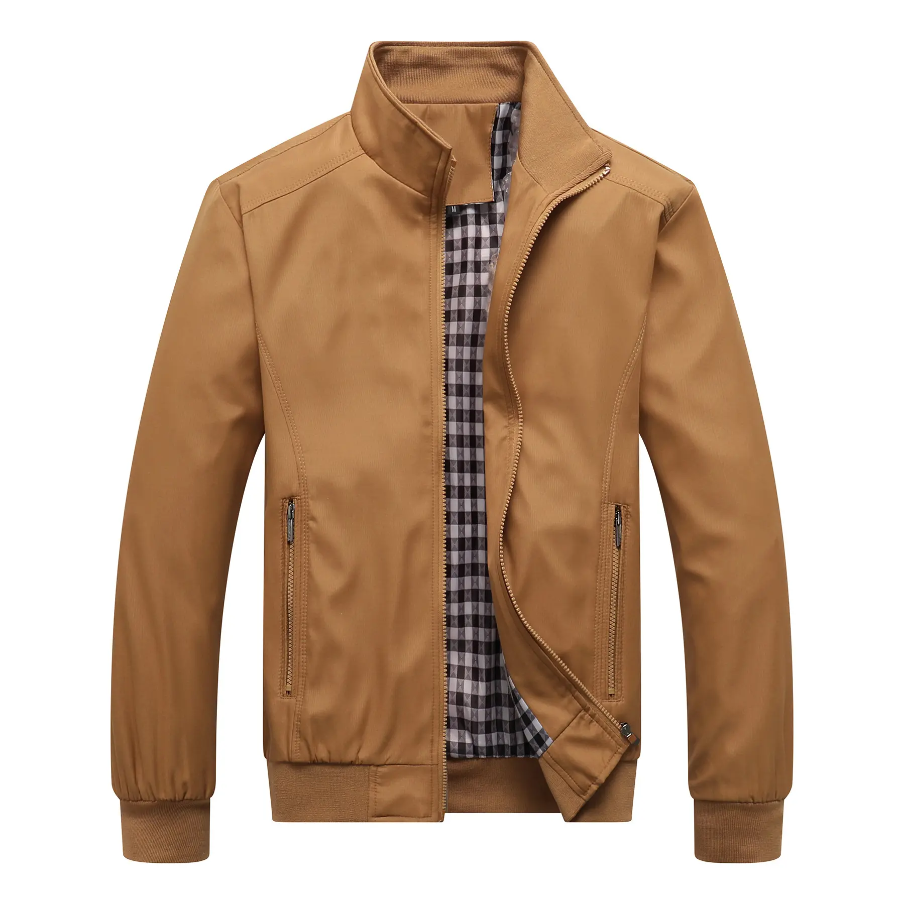 Spring Autumn Men's Lightweight Jackets Casual Outdoor Windbreaker Coats for Men Stand Collar Zipper Bomber Jackets Clothing 6XL