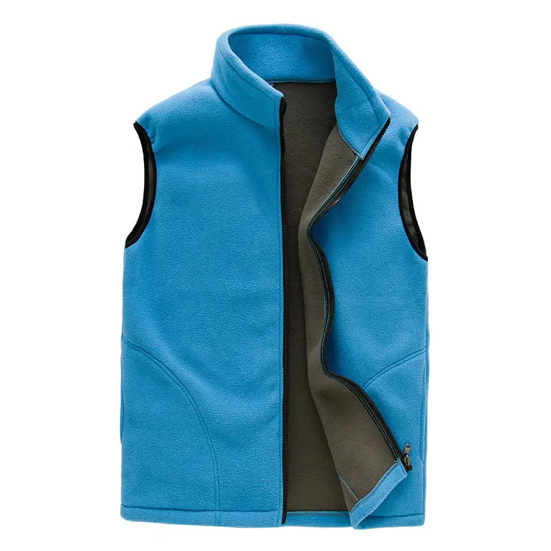 DIMUSI Winter Men Fleece Vest Male Thick Warm Waistcoat Outwear Casual Thermal Soft Vests Mens Windproof Sleeveless Jacket,YA720