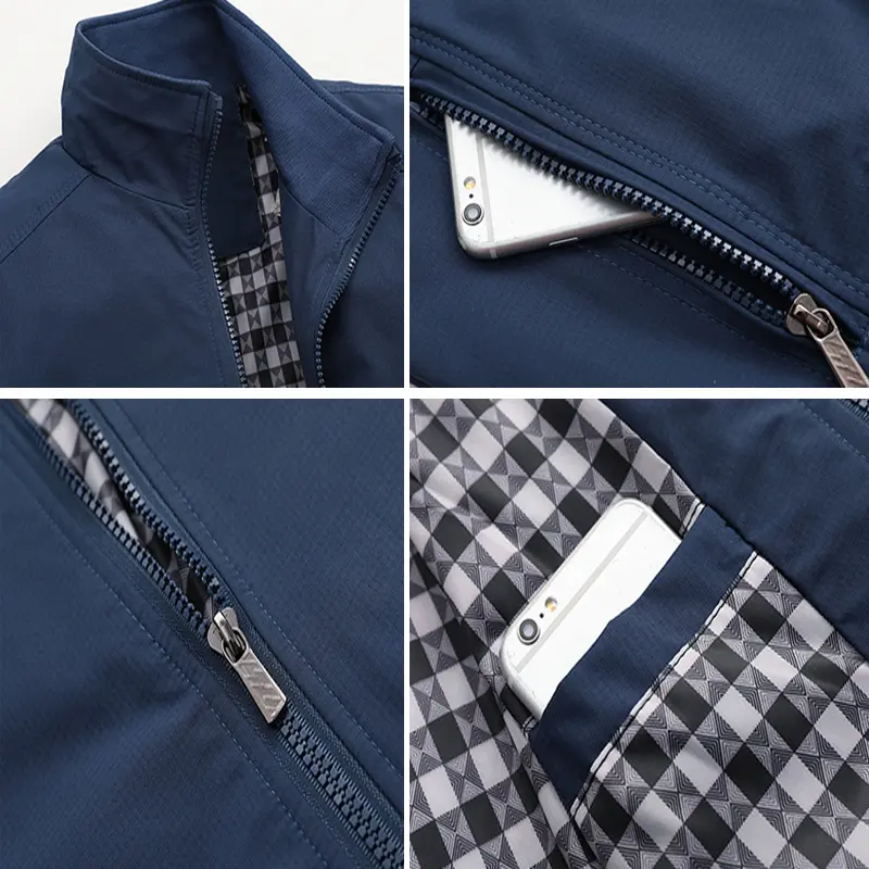 Spring Autumn Men's Lightweight Jackets Casual Outdoor Windbreaker Coats for Men Stand Collar Zipper Bomber Jackets Clothing 6XL