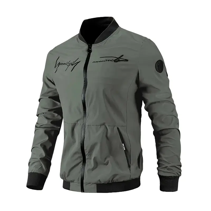 DIMUSI Autumn Men's Bomber Jacket Casual Mens Streetwear Zipper Coats Fashion Male Embroidery Baseball Uniform Jackets Clothing
