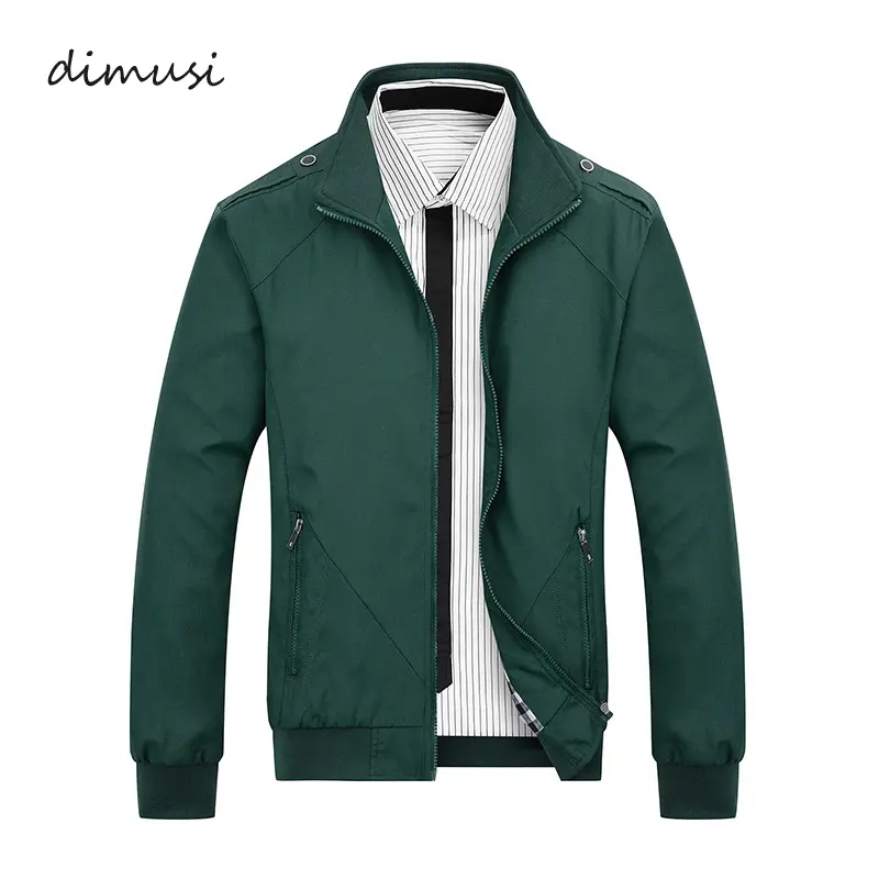 DIMUSI Men's Bomber Jackets Spring Autumn Mens Sportswear Stand Collar Windbreaker Coats Male Hip Hop Streetwear Jackets 5XL