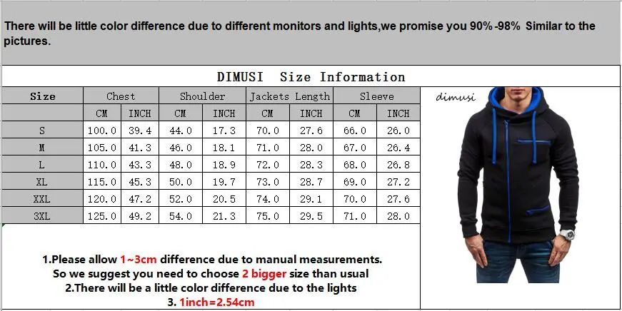 DIMUSI Mens Hoodies Fashion Mens Slim Hooded Sweatshirt Coats Mens Streetwear Hip Hop Hoodies Sportswear Tracksuit Clothing