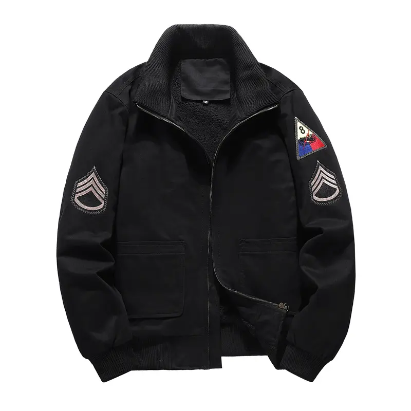 DIMUSI Winter Men's Bomber Jacket Casual Male Outdoor Fleece Warm Windproof Coats Fashion Retro Military Jackets Man Clothing