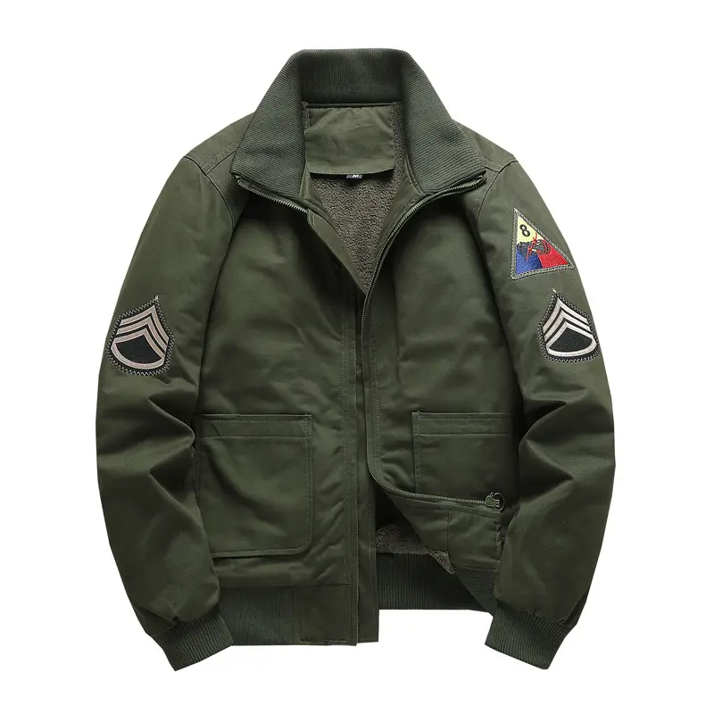 DIMUSI Winter Men's Bomber Jacket Casual Male Outdoor Fleece Warm Windproof Coats Fashion Retro Military Jackets Man Clothing