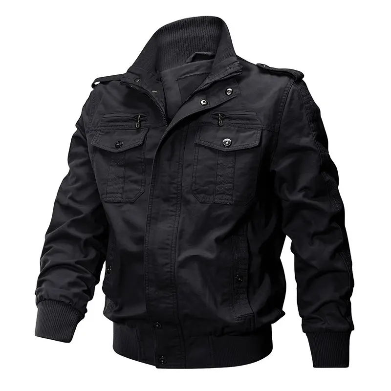 Spring Autumn Men's Bomber Jackets Casual Man Cotton Camo Tactical Cargo Coats Mens Outwear Hiking Windbreaker Jackets Clothing