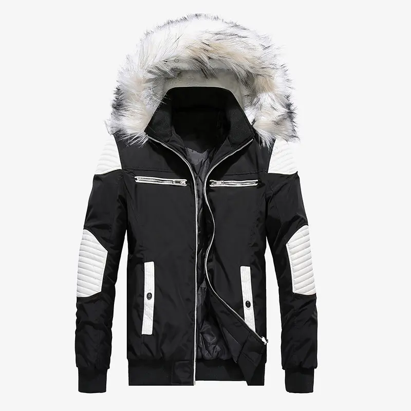 Winter Men's Snow Down Hooded Parkas Man Mountain Ski Thermal Coats Men -30 Degree Thick Windbreaker Down Padded Jacket Clothing