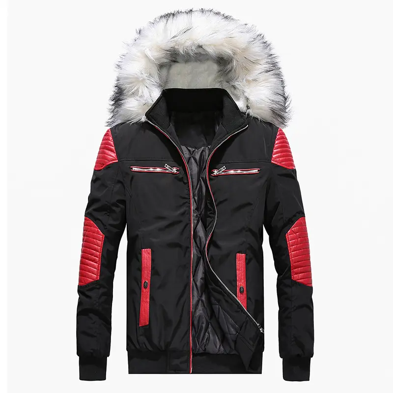 Winter Men's Snow Down Hooded Parkas Man Mountain Ski Thermal Coats Men -30 Degree Thick Windbreaker Down Padded Jacket Clothing