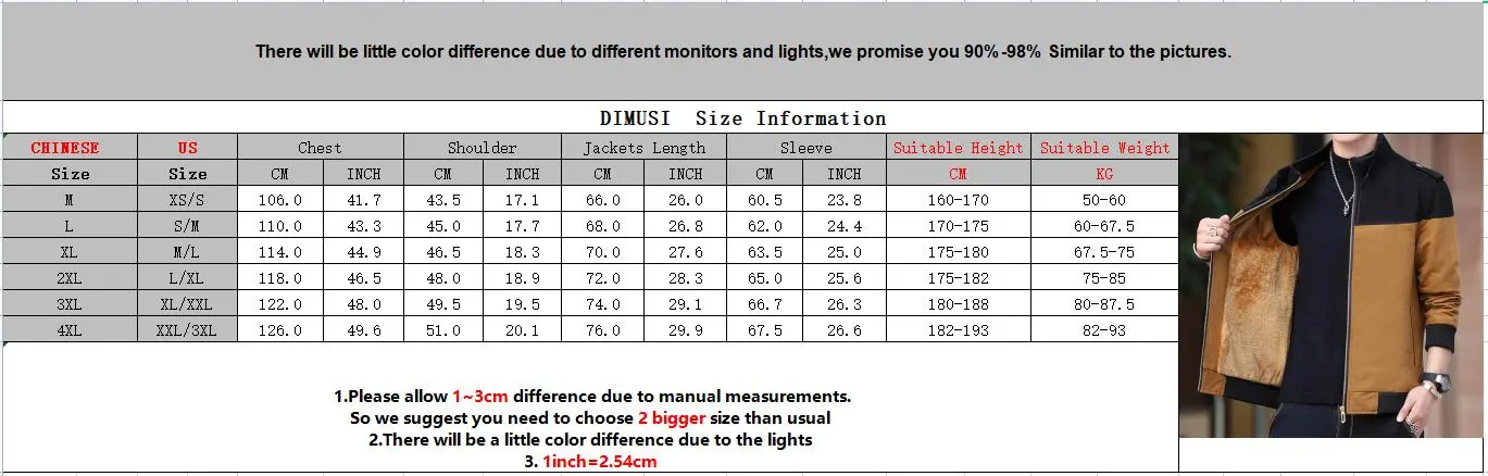 DIMUSI Winter Men's Bomber Jacket Casual Mens Outwear Fleece Warm Coats Fashion Stand Collar Uniform Jackets Mens Brand Clothing