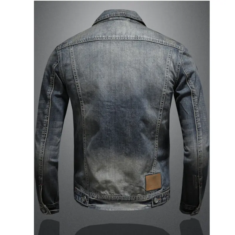 Autumn Winter Men's Denim Jackets Fashion Men Retro Streetwear Cowboy Jacket Men Hip Hop ZipperBiker Jean Coats Clothing