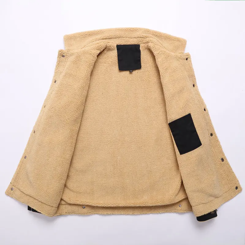 Autumn Winter Men's Fleece Jackets Casual Male Outdoor Windbreaker Work Jacket Mens Thermal Warm Tactical Coats Clothing