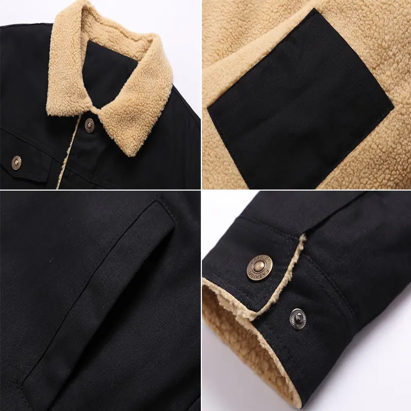 Autumn Winter Men's Fleece Jackets Casual Male Outdoor Windbreaker Work Jacket Mens Thermal Warm Tactical Coats Clothing