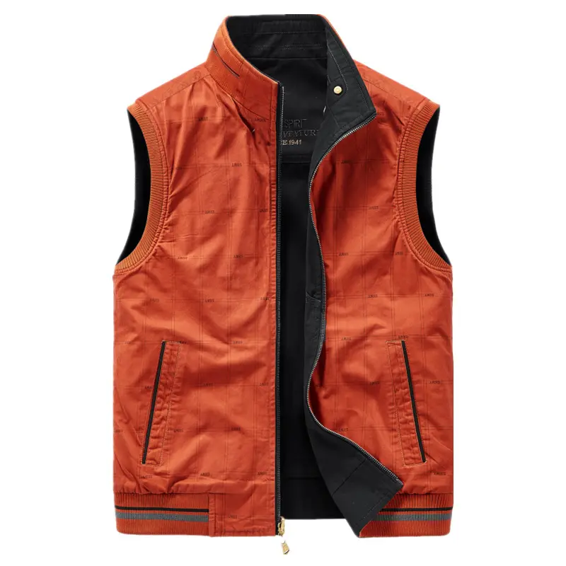 Autumn Winter Men's Cotton Vests Men Multi-pocket Fishing Waistcoat Men Double-sided Military Sleevesless Jackets Plus size 8XL
