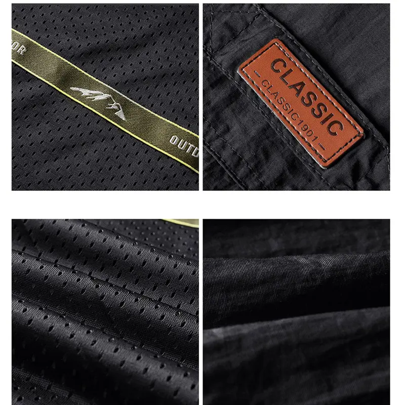 Mens Bomber Jacket Casual Male Overcoat Army Tactics Windbreaker Jacket Mens Sports Breathable Hooded Jackets Clothing 7XL