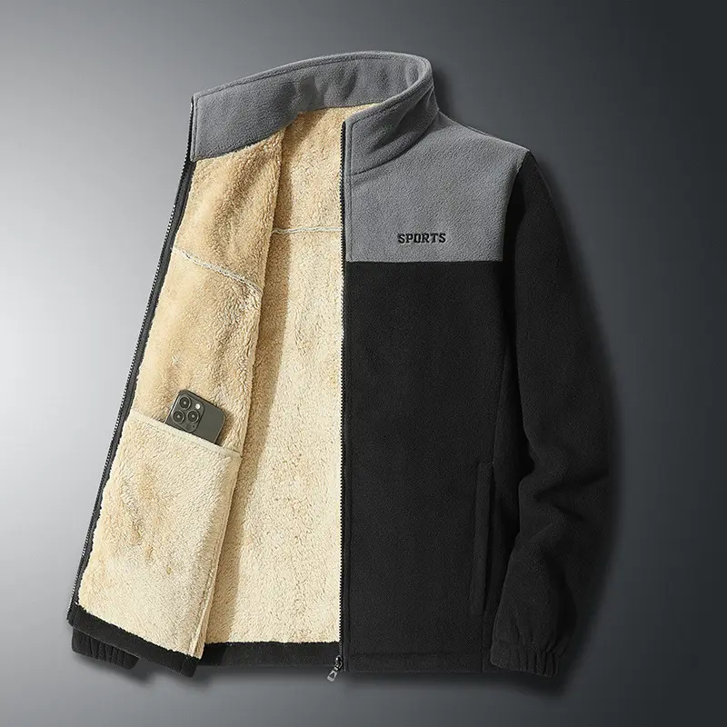 Winter Mens Fleece Warm Jackets Casual Man Thicken Windbreaker Coats Men Sports Soft Shell Stand Collar Tactical Jackets 8XL