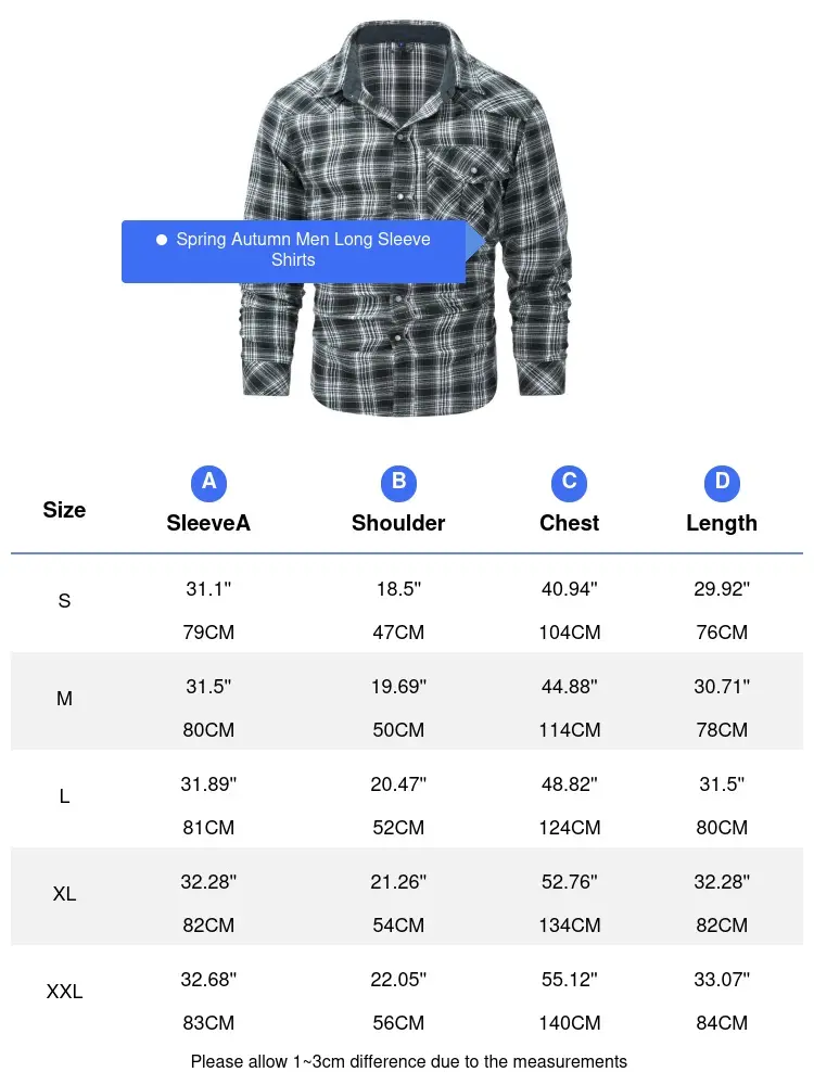 Spring Autumn Men's Plaid Shirts Men Retro Pearl button Long Sleeve Cotton Shirt Mens Windbreaker Flannel Shirt Clothing