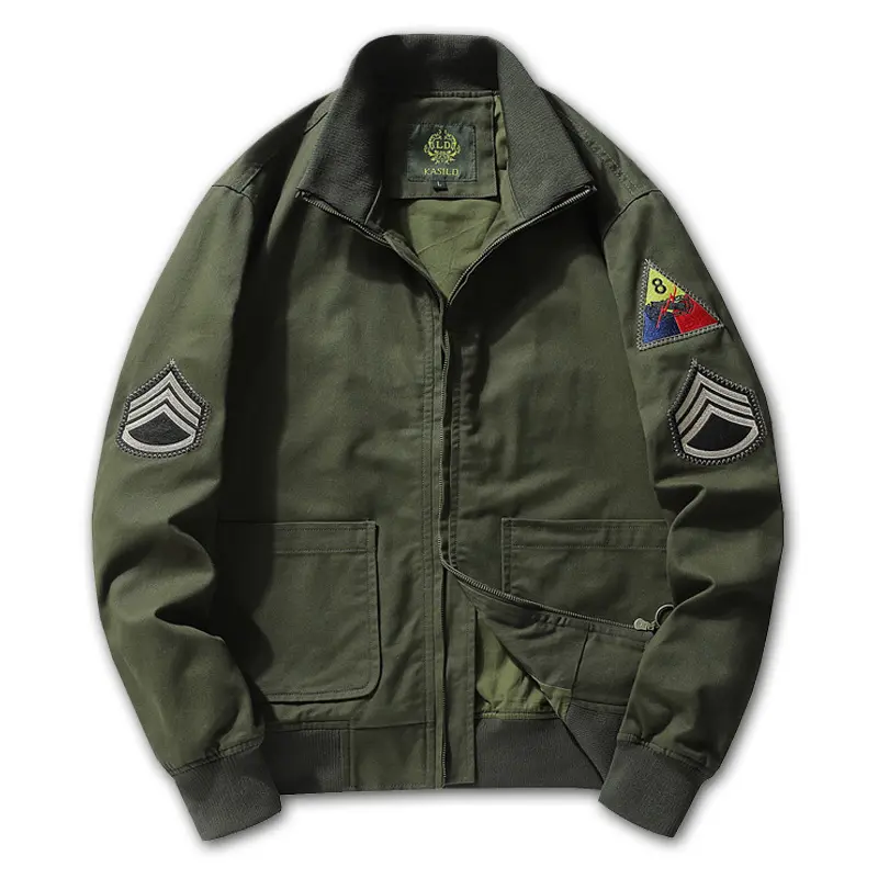 Autumn Men's Bomber Jacket Casual Male Outdoor Windbreaker Baseball Coats Fashion Retro Men Cotton Ma-1 Pilot Jackets  Clothing