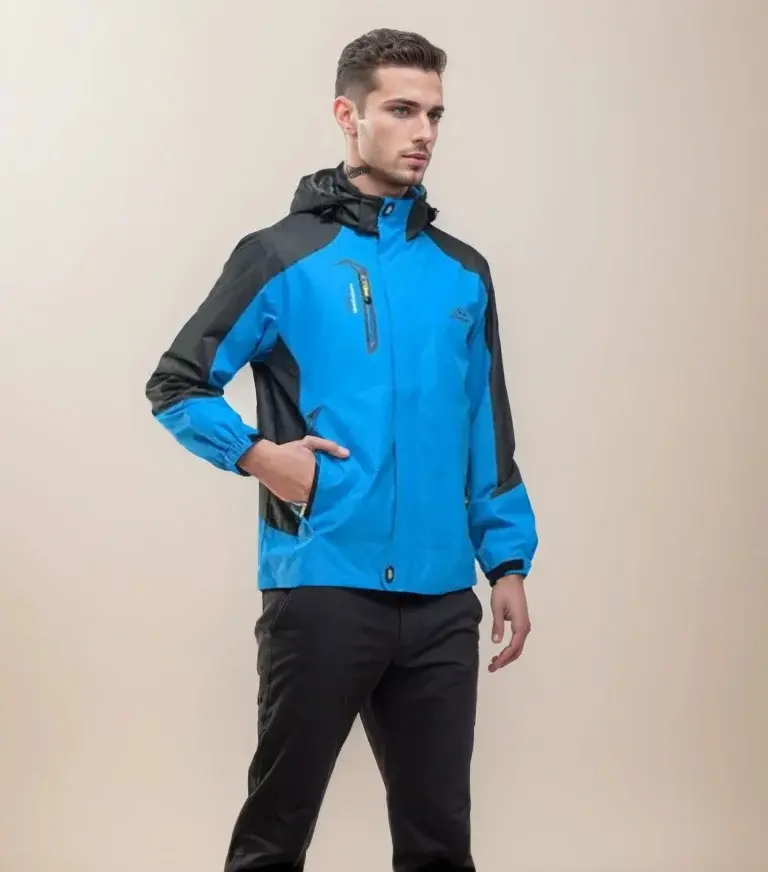 Spring Autumn Men's Waterproof Coats Men Mountain Windbreaker Hooded Raincoats Male Hiking Sports Breathable Overcoats Clothing