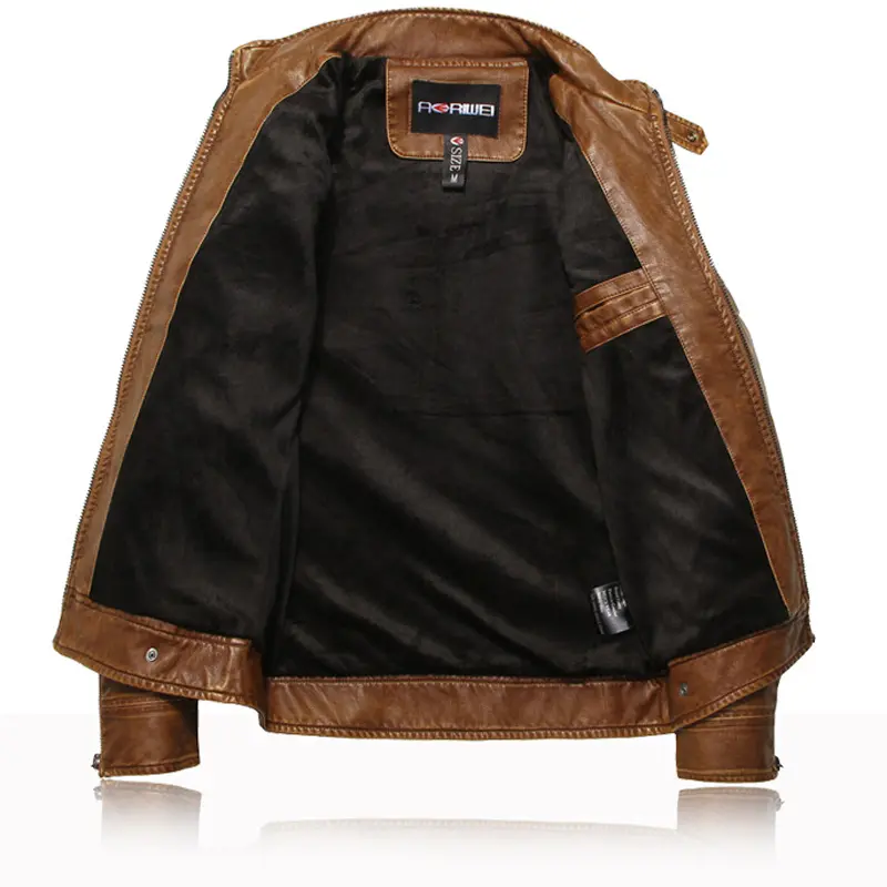 DIMUSI Autumn Winter Mens PU Leather Jacket Motorcycle Leather Coats Male Business Leather Coats jaqueta de couro masculin,TA285