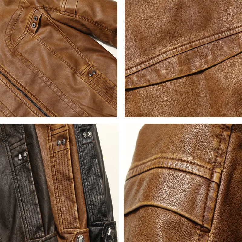 DIMUSI Autumn Winter Mens PU Leather Jacket Motorcycle Leather Coats Male Business Leather Coats jaqueta de couro masculin,TA285