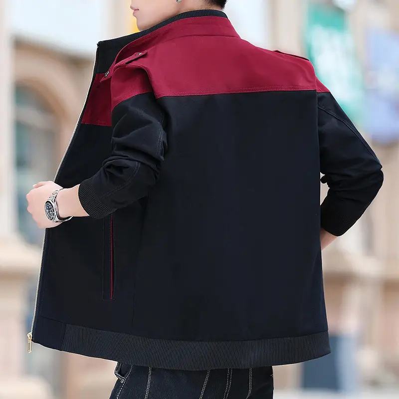 Spring Autumn Men's Lightweight Jackets Fashion Men Stand Collar Cotton Windbreaker Coats Male Golfwear Sports Jackets Clothing