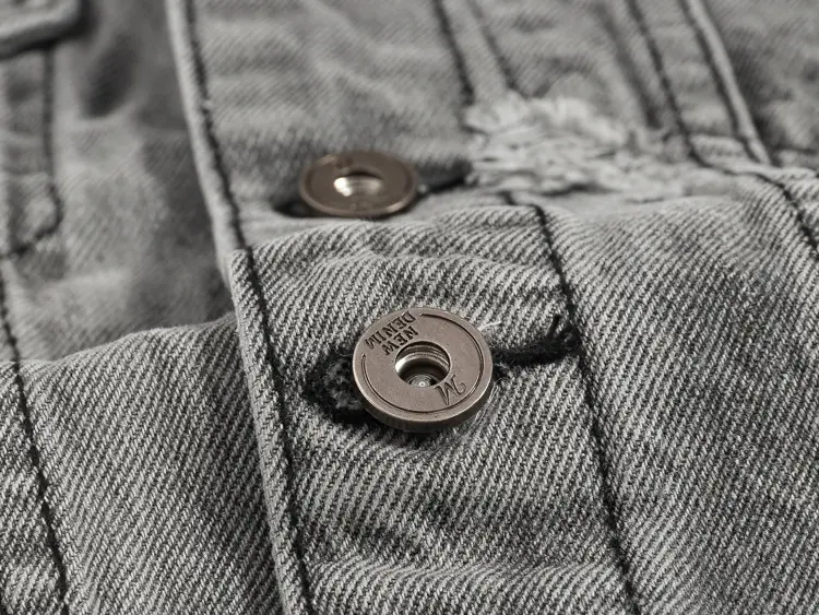 DIMUSI Spring Vintage Design Mens Denim Vest Male Retro Sleeveless Jackets Men Ripped Hole Button Jean Waistcoats Clothing 5XL