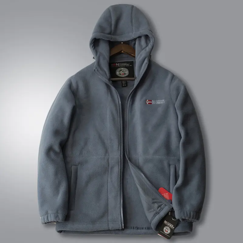 Winter Men's Polartec Fleece Jackets Casual Man Thick Thermal Snow Jacket Men Soft Fleece Warm Windbreaker Hooded Coats Clothing