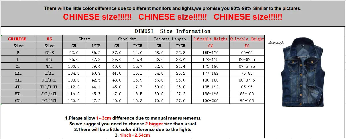 DIMUSI Men Denim Vest Vintage Sleeveless Washed Jeans Waistcoat Man Design Cotton Cowboy Ripped Jacket Male Waistcoat 5XL,YA663